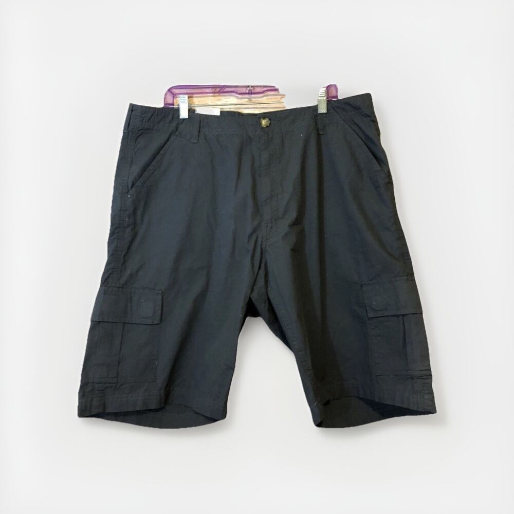 Key Ripstop Mens Cargo Shorts Size 40 Gray Casual Flat Front New Walking